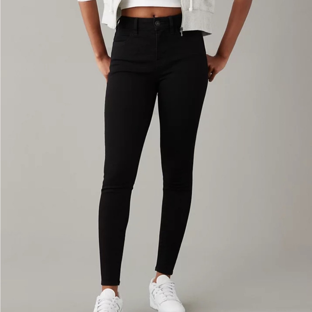American Eagle Black Dream Stretch High Rise Jegging